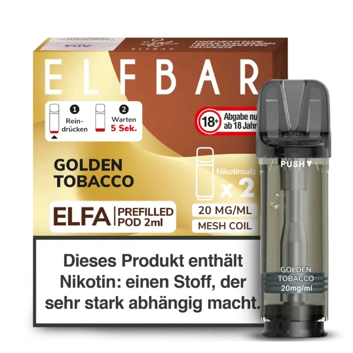 ELFBAR ELFA Pod 2er Pack 20mg/ml - verschiedene Sorten Elfbar